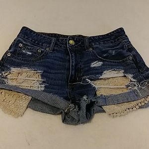 Destroyed American Eagle Short Shorts